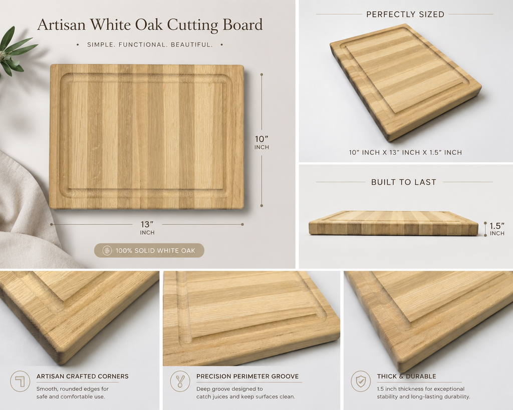 WHITE OAK CUTTING BOARD