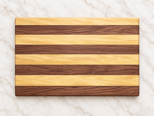 BUBINGA MIX SERVING AND CUTTING BOARD - 24" x 16"
