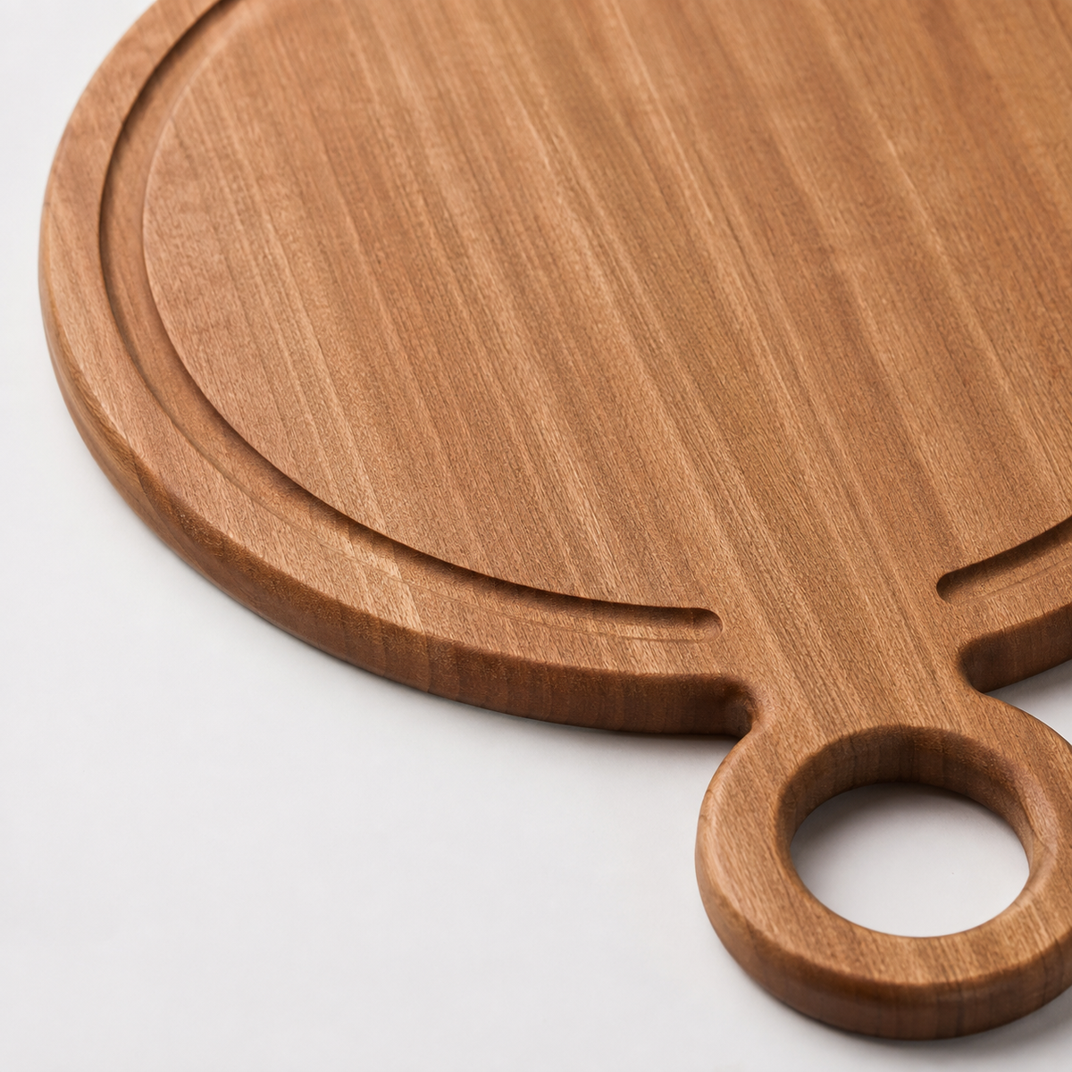 ROUND SERVING BOARD WITH HANDLE